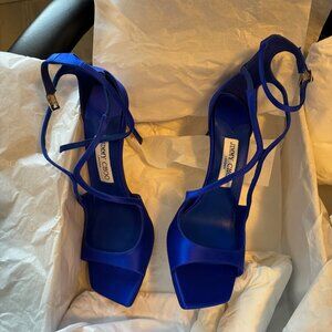 Jimmy Choo Blue Azia 95 - Brand New, Never Worn, With Box and Dustbag